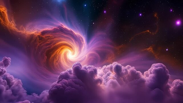Vibrant Nebula in the Universe