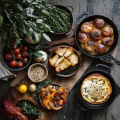 A variety of nourishing and flavorful dishes, essential for energy and sustenance.