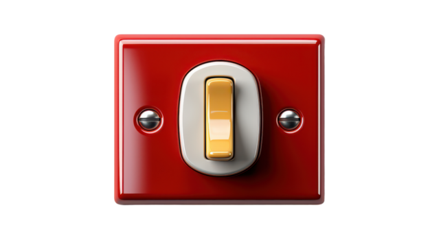 3D Switch isolated on transparent background, PNG