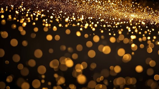 Sparkling Gold Glitter Effect