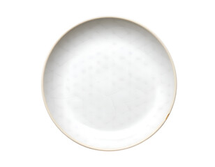 Empty plate isolated on transparent background