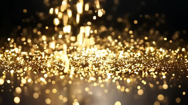 Shimmering Gold Particles
