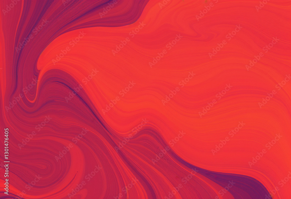Poster abstract fiery red and orange fluid swirl with smooth gradient texture for modern digital art and vi