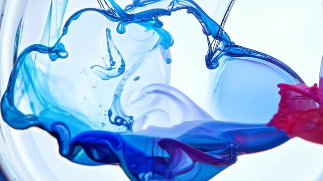 Macro Shot of Colorful Waterdrop