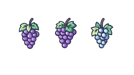 Three Grapes Illustrations