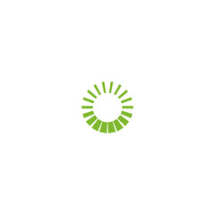 Abstract circle icon logo flat vector design