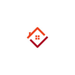 Home icon logo flat vector design