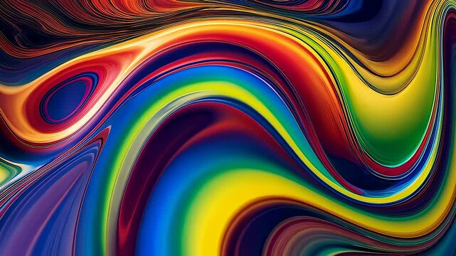 Mixing Bright Liquid Colors