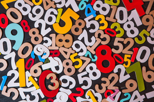 Abstract Mathematical Numbers on a black and white Background. Finance and Data Concept. Futuristic Digital Design. Cyber Tech Theme