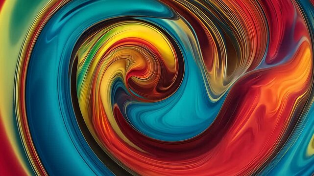 Flowing Liquid Paint Art