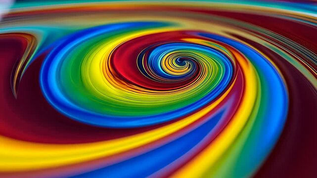 Vibrant Liquid Color Swirl