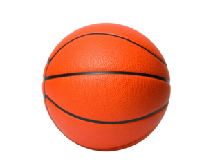Basketball ball isolated on a transparent background