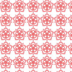 Modern Symmetrical Flower Design with Bold Colors