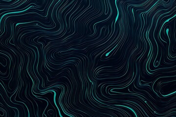 Obraz premium Abstract close-up of a glowing blue digital circuit board, showcasing intricate connections and technological design on a black background. 