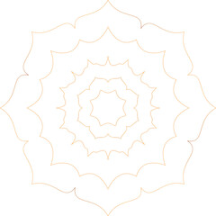 round ornamental round frame