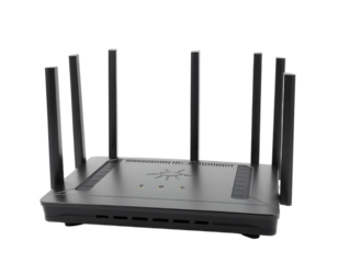 Wireless router isolated on a transparent background