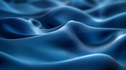 Obraz premium Blue Fabric Waves Seamless Elegant Texture, Modern Digital Art Background Design