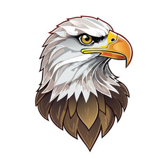 Fototapeta premium Eagle head portrait vector illustration 