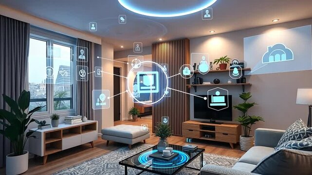 Immerse yourself in the future of living a showcase of a modern smart home with integrated technology