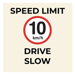 speed limit drive 10km/h 