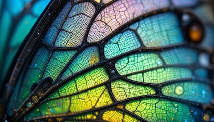 Captivating close-up of a butterfly wing nature macro photography colorful patterns detailed view beauty of life
