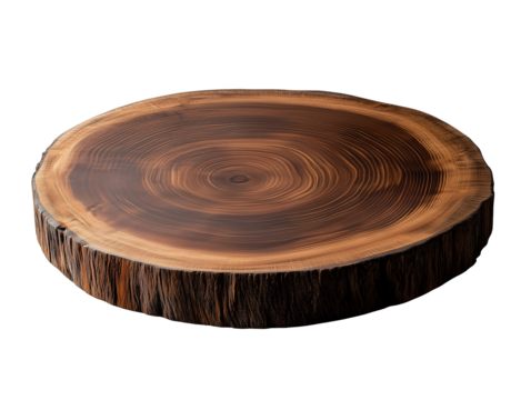 Natural wooden serving board showcasing intricate textures in a minimalistic design perfect for dining settings