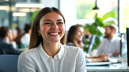 A lively professional brings joy to the workplace with playful office shenanigans.