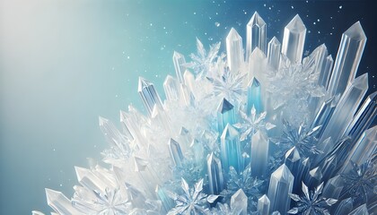 A smooth ice crystal gradient blending cool blue, frosty white, and soft silver, creating a crisp and refreshing aesthetic