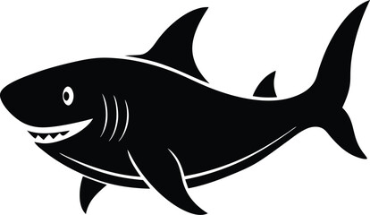 shark vector illustration. vector illustration of a shark.