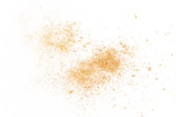 Face powder flying isolated on white background, clipping path	