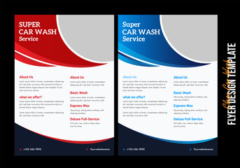Modern Car Wash Flyer - Auto Detailing, Car Rental, Service Price List & Poster Templates.Ultimate Modern Car Wash Flyer Bundle - Sleek Designs for Auto Detailing, Rentals, Services & Promotions
