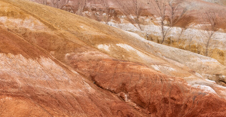 abstract hills red and orange background