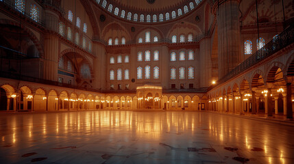 Obraz premium A captivating mosque with stunning architectural design in Turkey