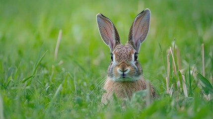 Fototapeta premium rabbit in the grass