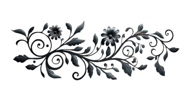 3D Stenciling isolated on transparent background, PNG