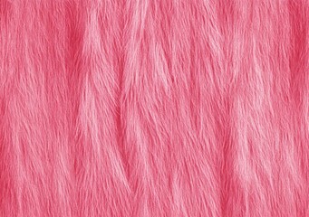 Obraz premium pink fluffy fur soft texture close up