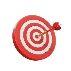 Bullseye Target with Dart