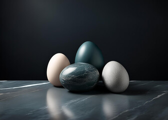 marble easter eggs