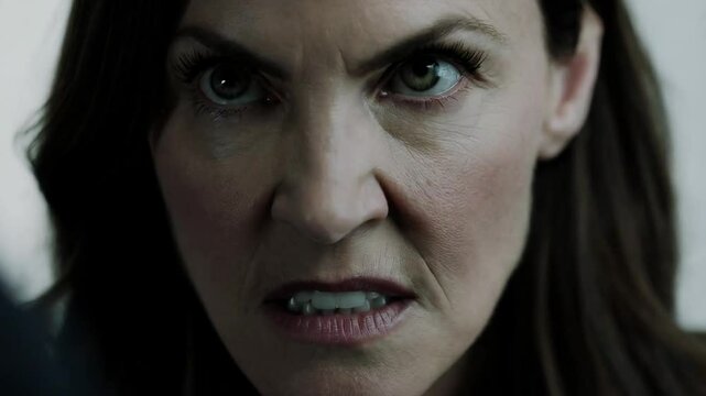 Intense Confrontation in a Dimly Lit Room Highlighting Emotional Conflict and Tension