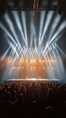 Dramatic Stage Lighting Creates an Electrifying Atmosphere for Performances and Shows