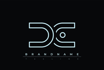 DC Technology Letter  Logo Template. This tech letter logo is a graphic mark that uses letters to represent a technology company.