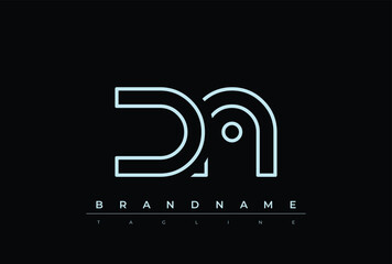 DN Technology Letter  Logo Template. This tech letter logo is a graphic mark that uses letters to represent a technology company.