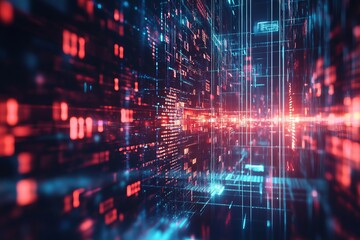 Fototapeta premium Sci-Fi Inspired Digital Background