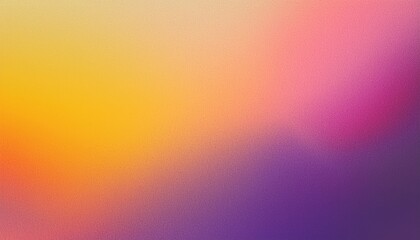 Fototapeta premium Abstract color gradient banner grainy texture background pink purple yellow noise texture blurred colors poster backdrop header design