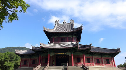 Obraz premium The Confucius temple in Tainan, Taiwan.