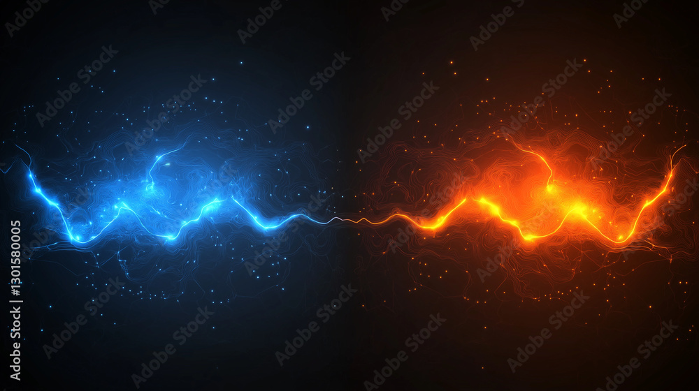 Aufkleber a beauty futuristic abstract background in a high-tech style. shining lines and patterns resembling 