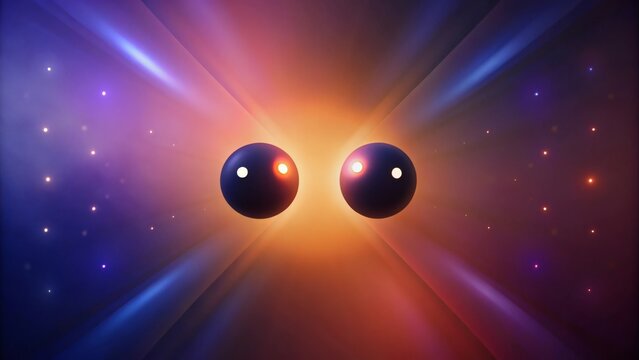 Binary System, Cosmic Spheres, Energy Burst