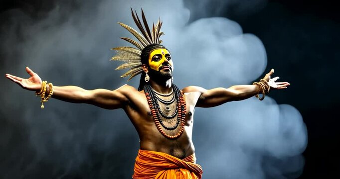Devotee Performing Tandava Dance
