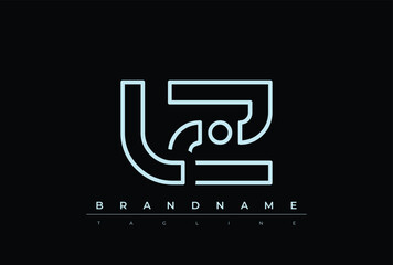 LZ Technology Letter  Logo Template. This tech letter logo is a graphic mark that uses letters to represent a technology company.