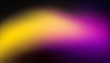 Abstract purple yellow pink black vibrant banner backdrop, blurry colorful poster design, color gradient on dark background